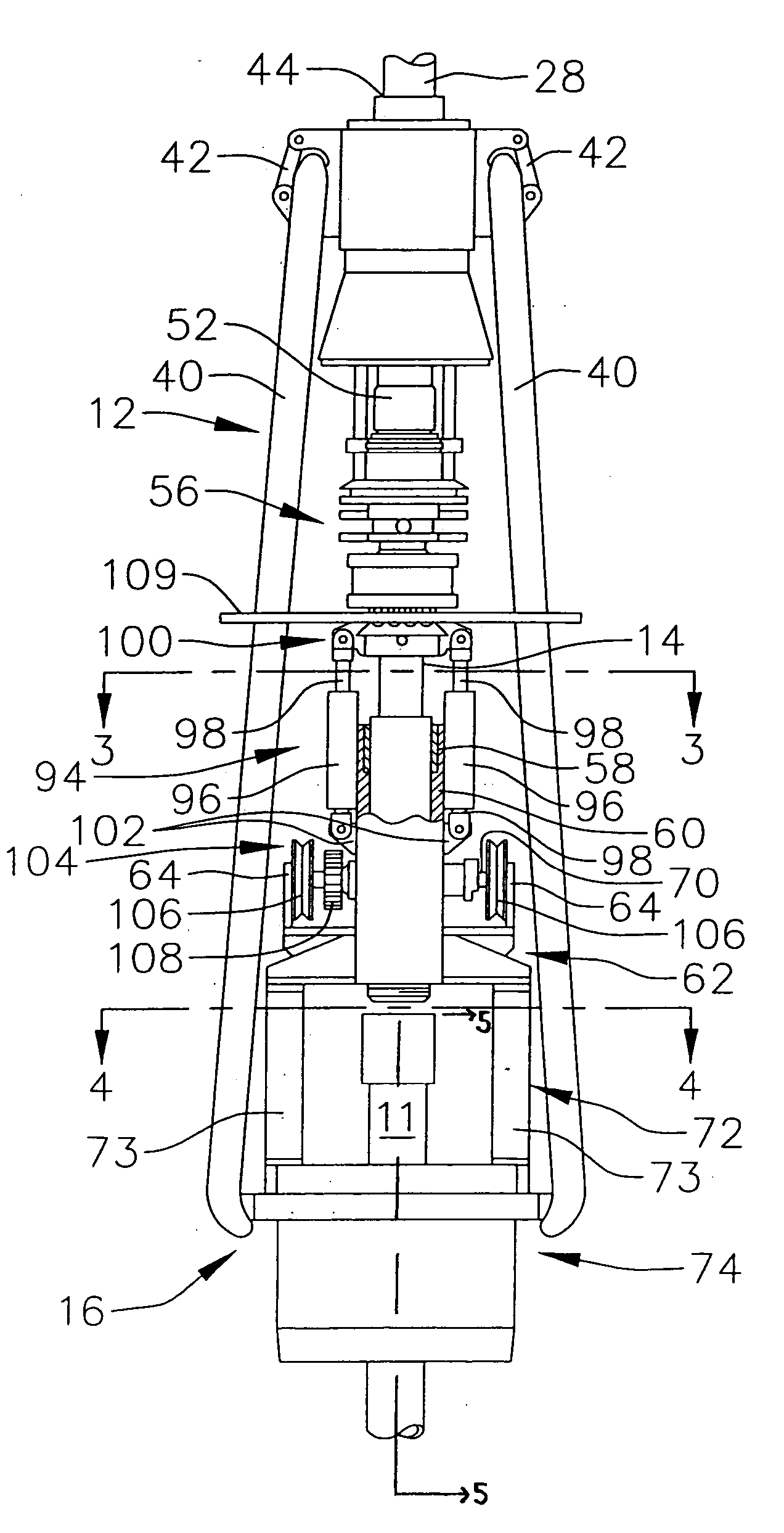 Pipe running tool having internal gripper