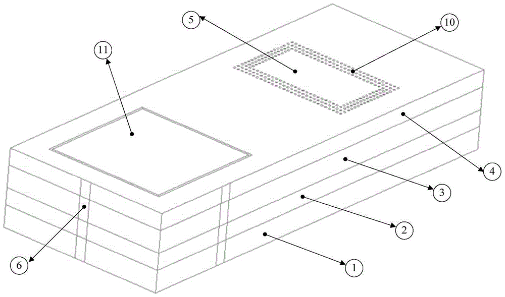 A packaging structure integrating vco and waveguide antenna