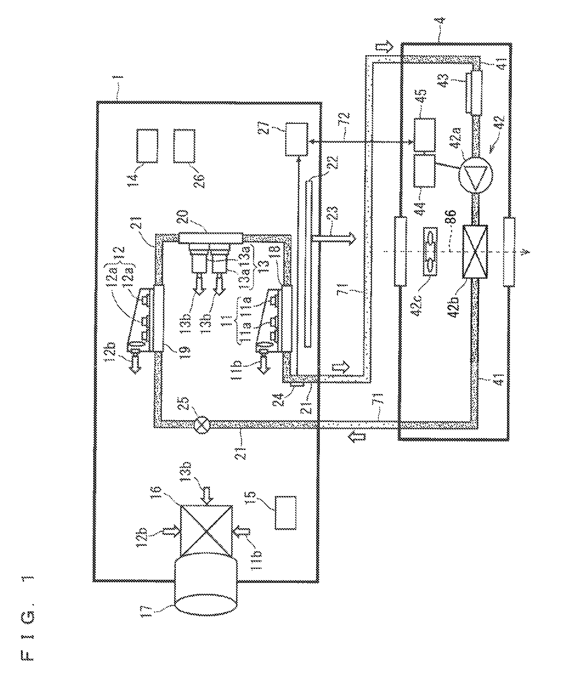 Projection image display device