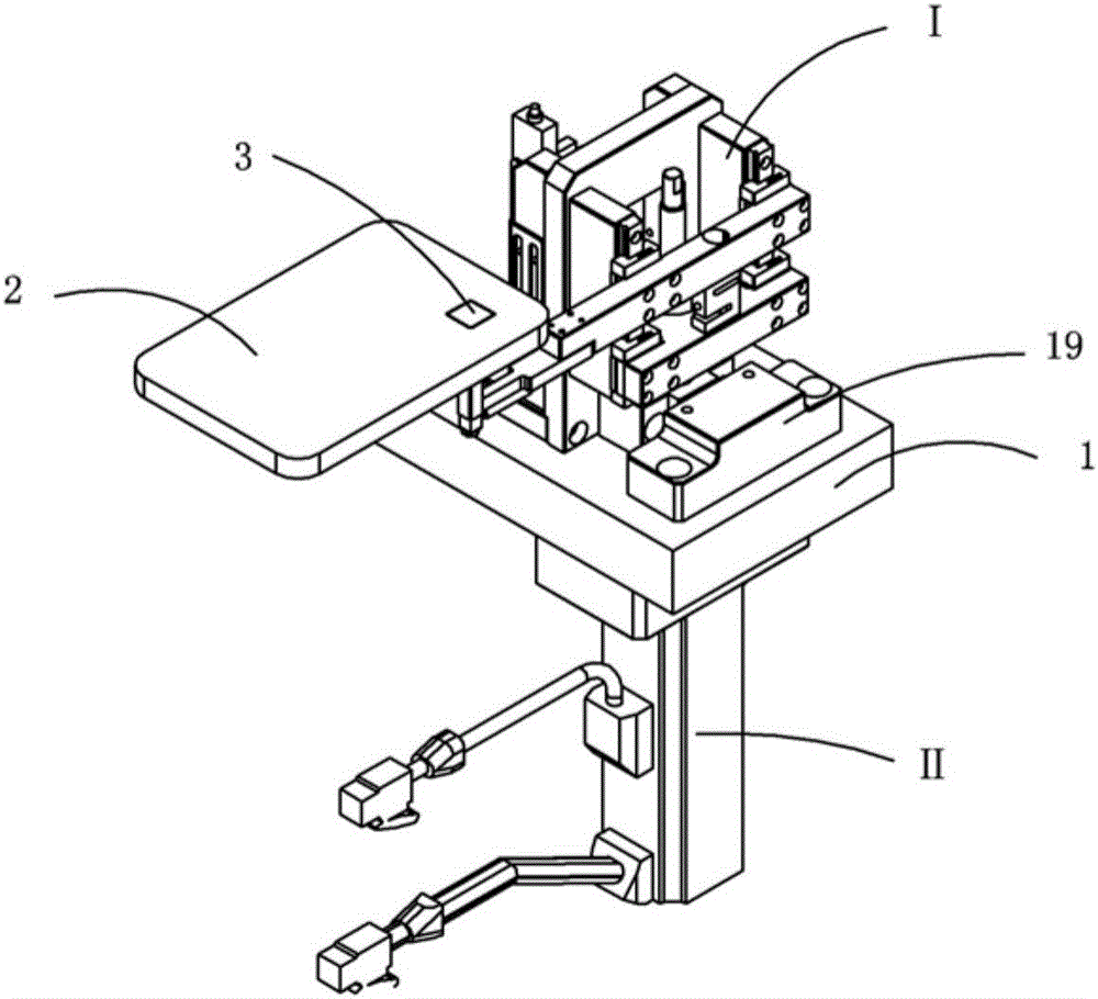 Positioning device based on push-pull test and positioning method thereof