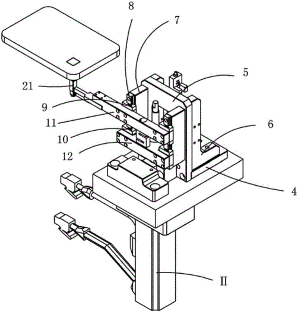 Positioning device based on push-pull test and positioning method thereof