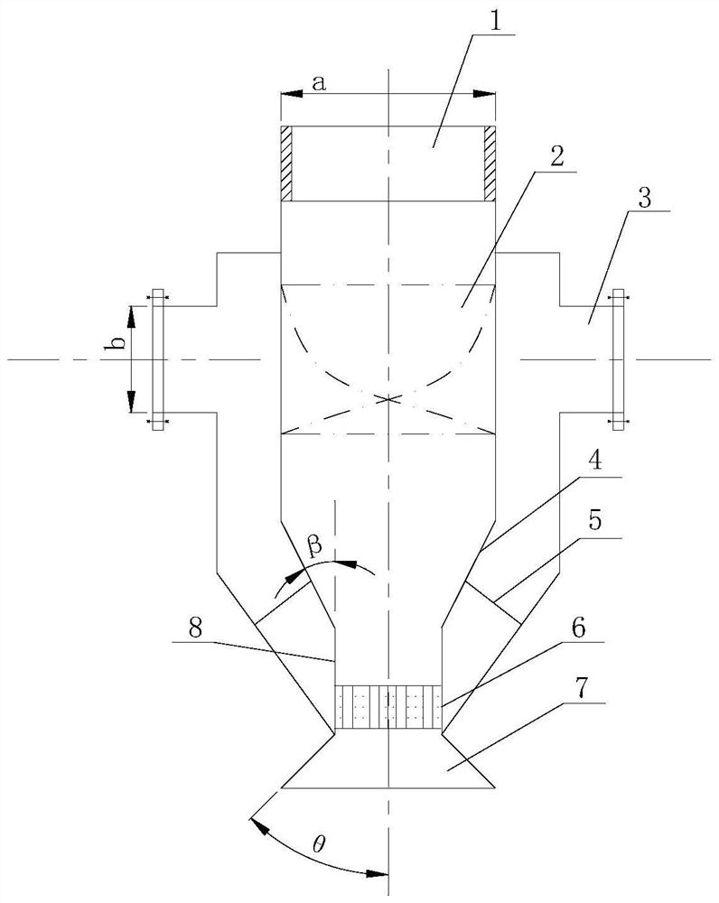 Spray head suitable for carbide slag flue gas desulfurization