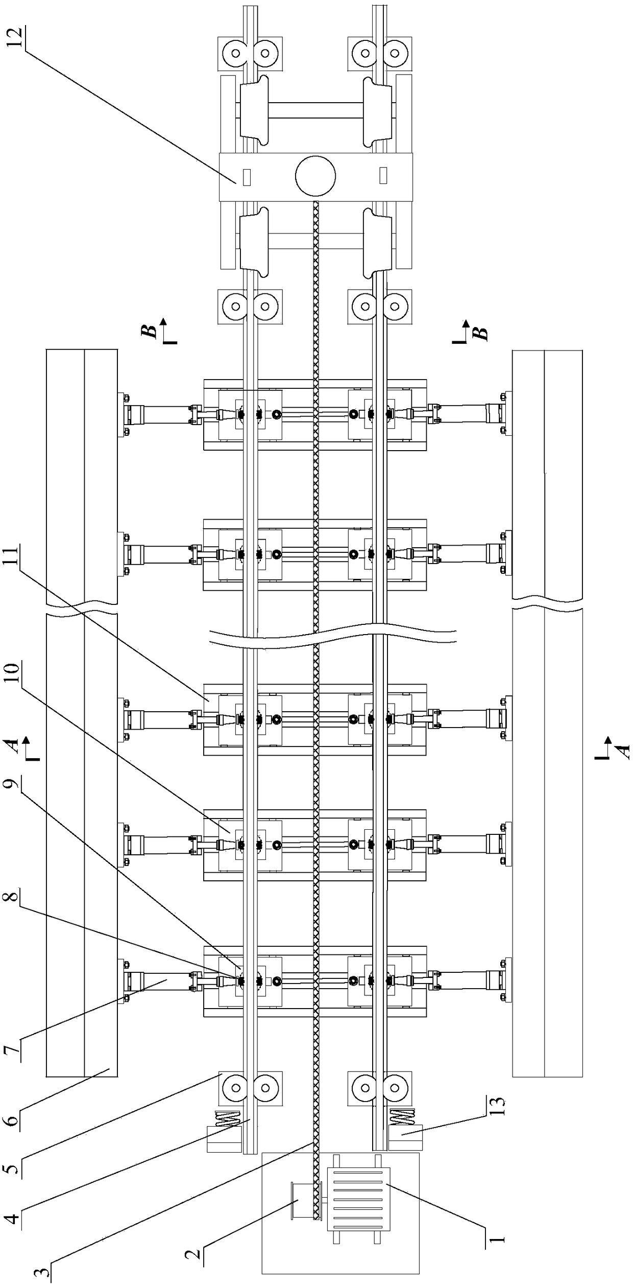 A test bed for dynamic characteristics of geometric irregularities of railway tracks