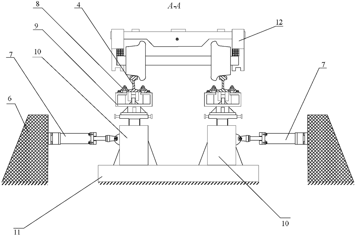 A test bed for dynamic characteristics of geometric irregularities of railway tracks