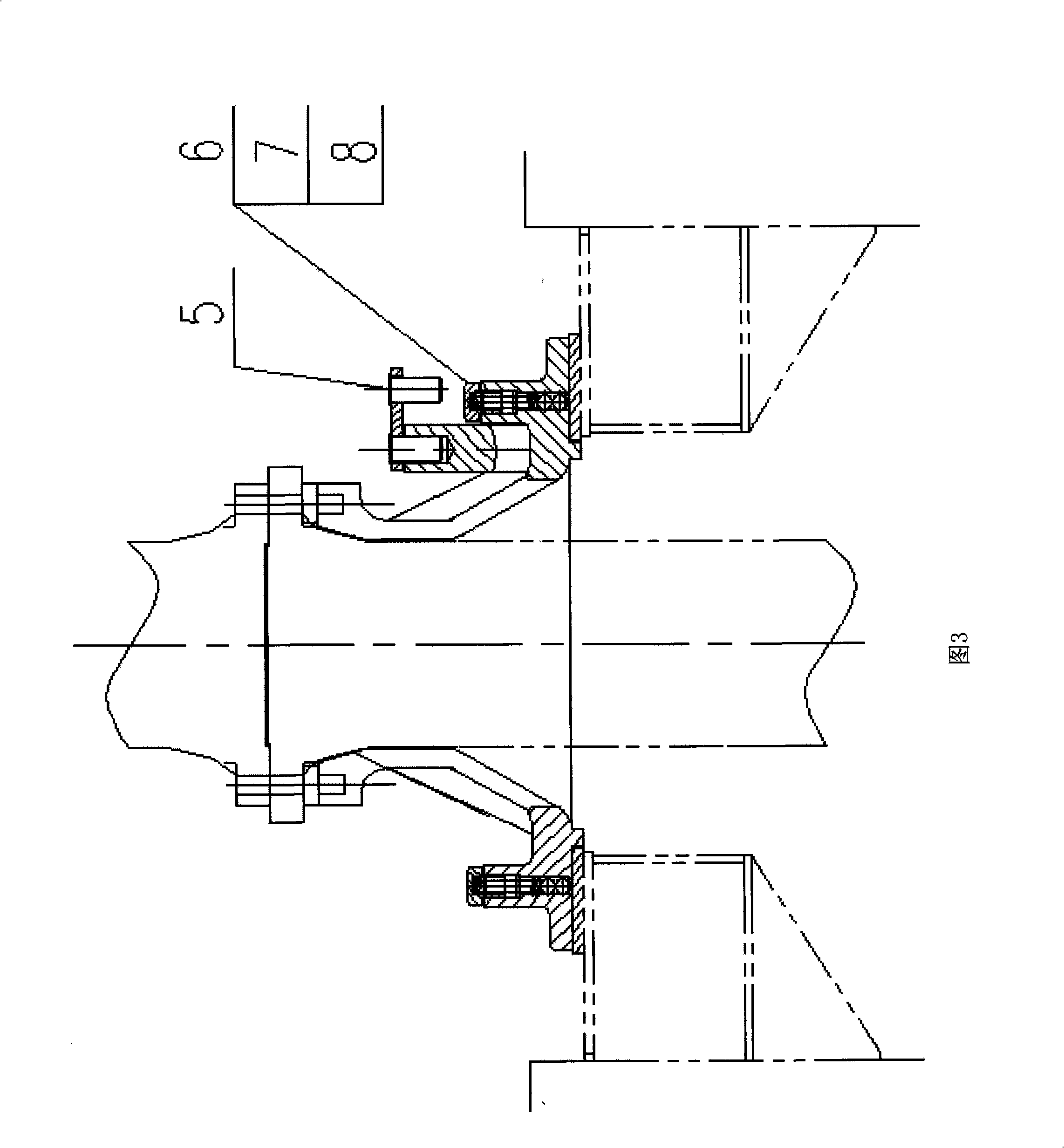 Fastener device for connecting and detaching bore rod