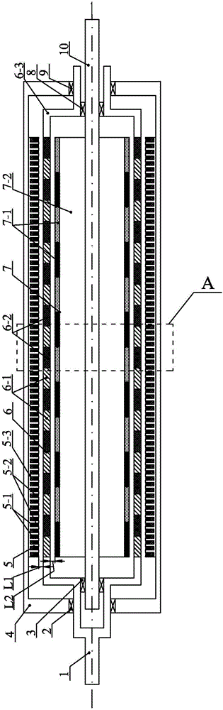 Magnetic field modulation principle-based double-rotor and double-winding cylindrical linear generator