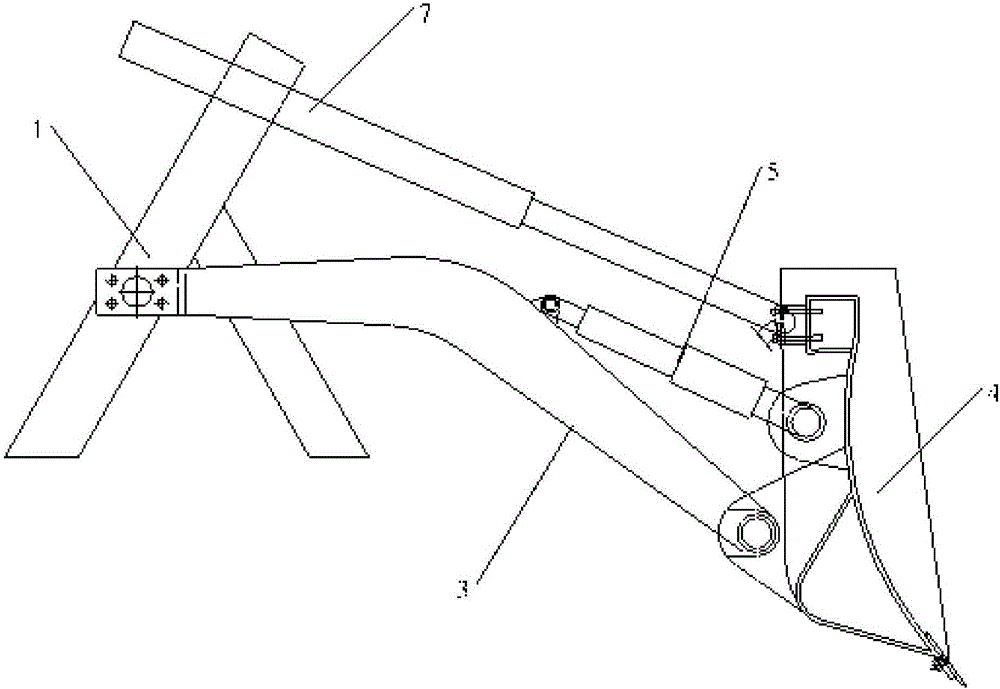 Abnormal-shaped bulldozing working device