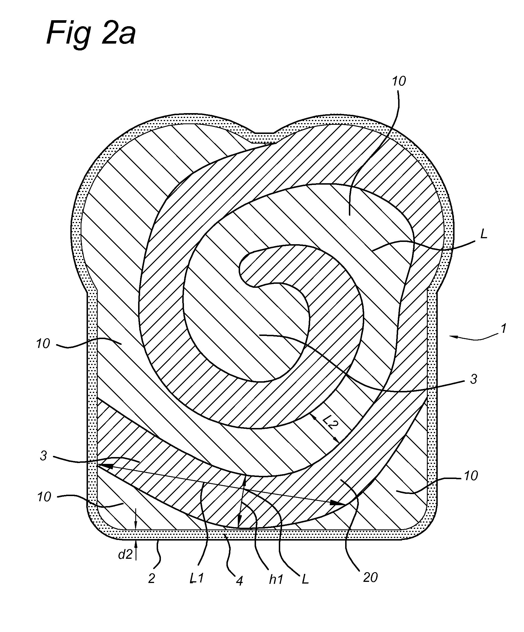 Flour-based food product with inhomogeneous tastant bulk distribution and method for making such food product