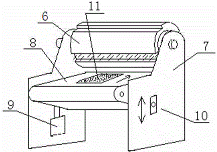 Hair ironing and combing roller for fur processing and application of hair ironing and combing roller