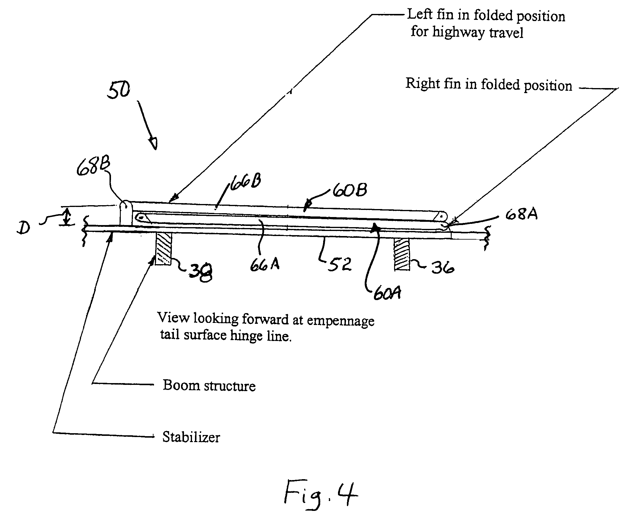 Aircraft with foldable tail assembly