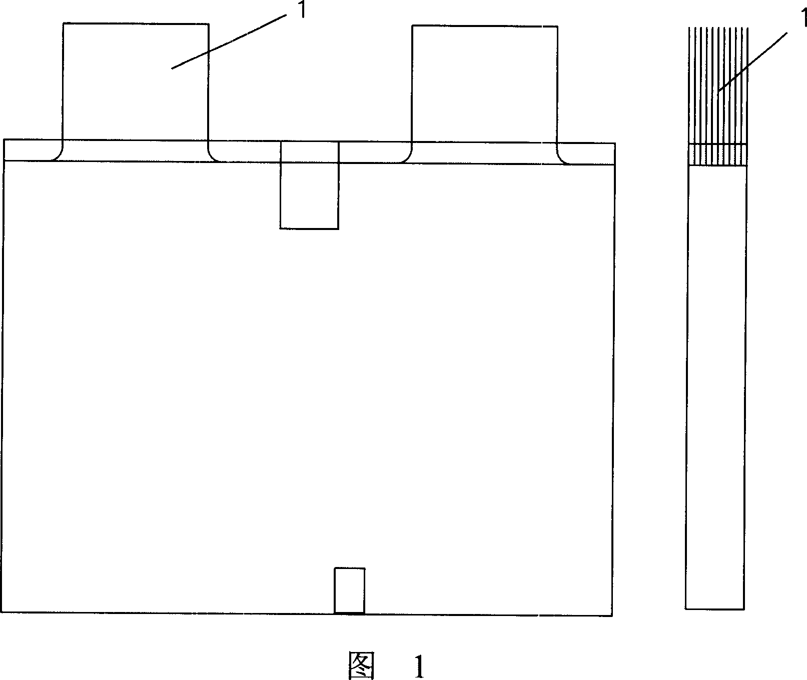 Clamping cartridge polymer pole ear welding method