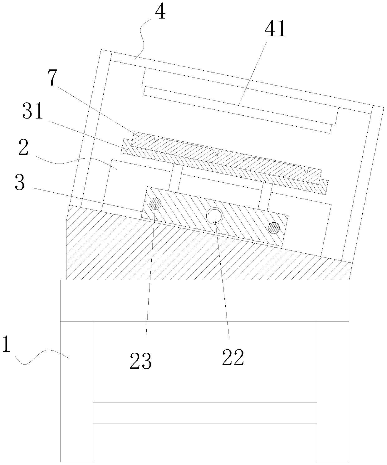 Anti-glare surface treatment equipment for special-shaped glass cover with inclined angle