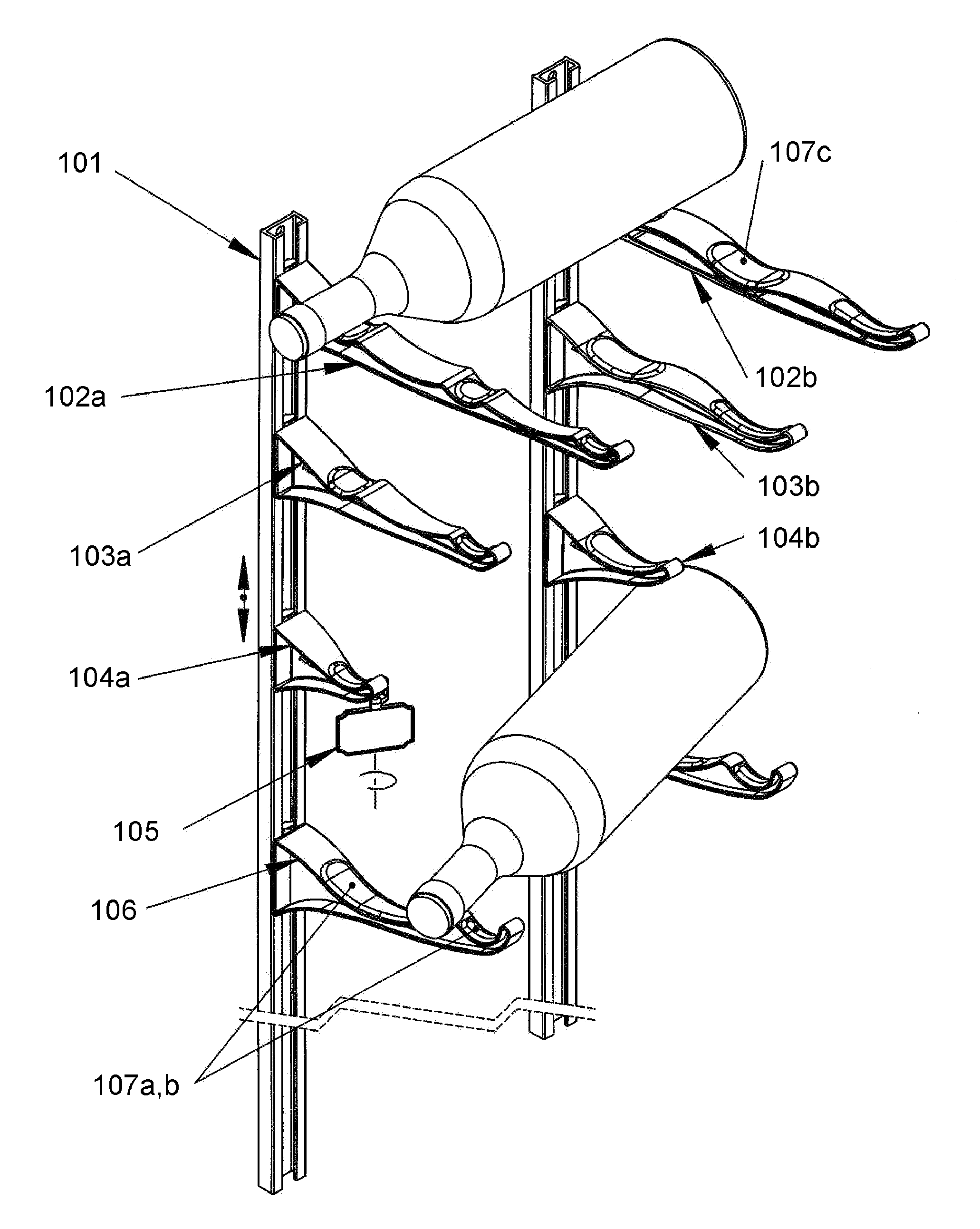 Twist Lock System for Storage Systems