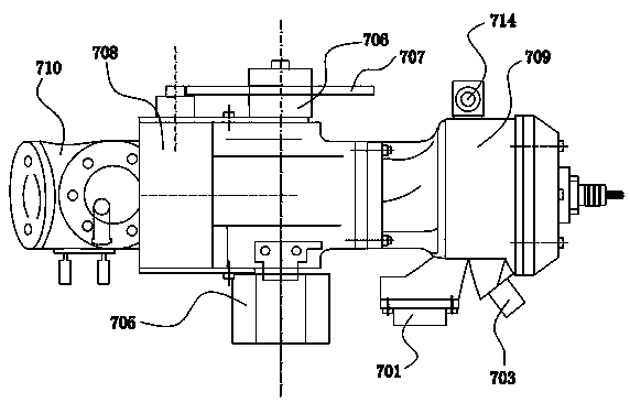 Single-cylinder two-stroke water-cooled engine