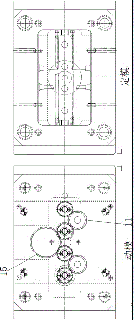 Pen cap thread injection mold