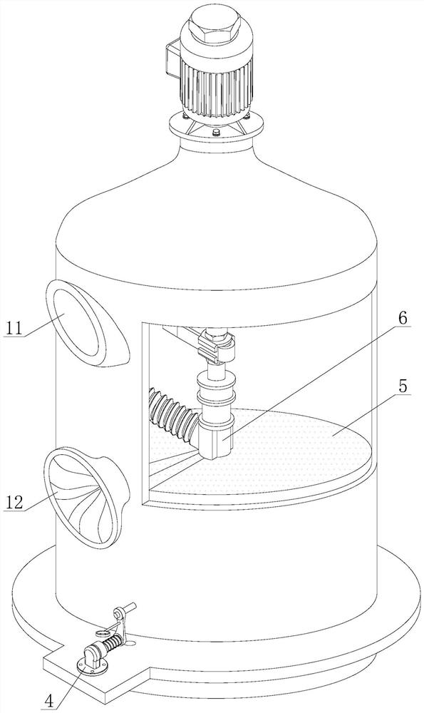 Anti-clogging spiral filter residue scraping equipment for sewage treatment