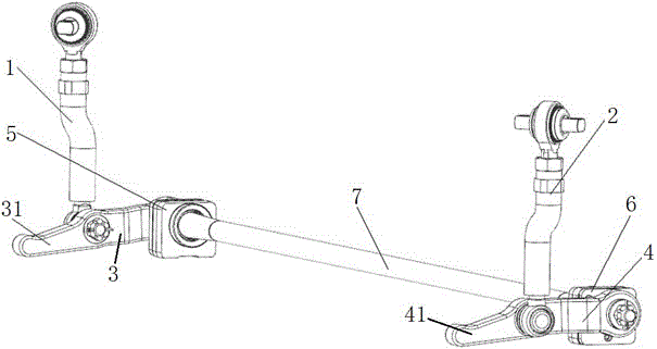 City rail train anti-rolling device, city rail train bogie and city rail train