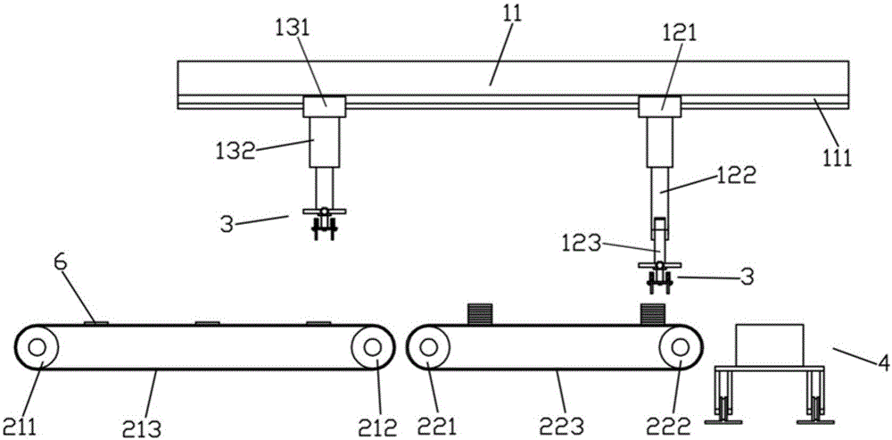 Exterior wall tile stacking and boxing device