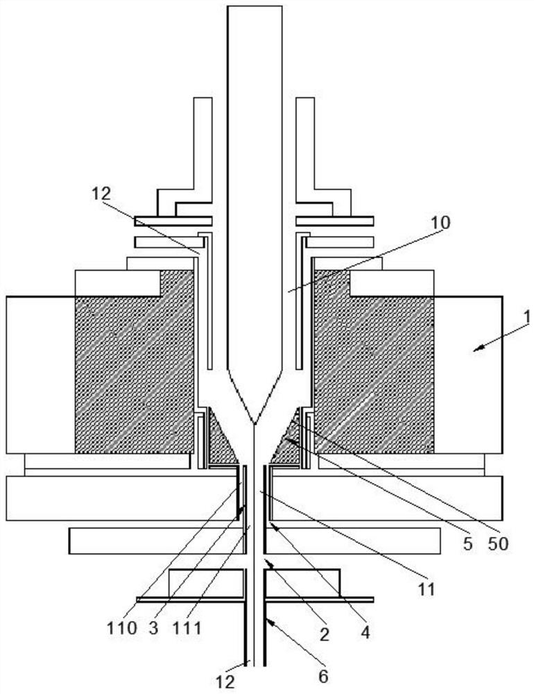 Optical fiber drawing furnace with low helium consumption