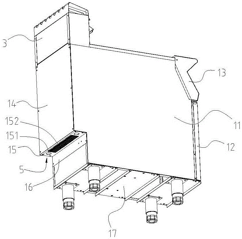 Vertical type electrothermal frying furnace