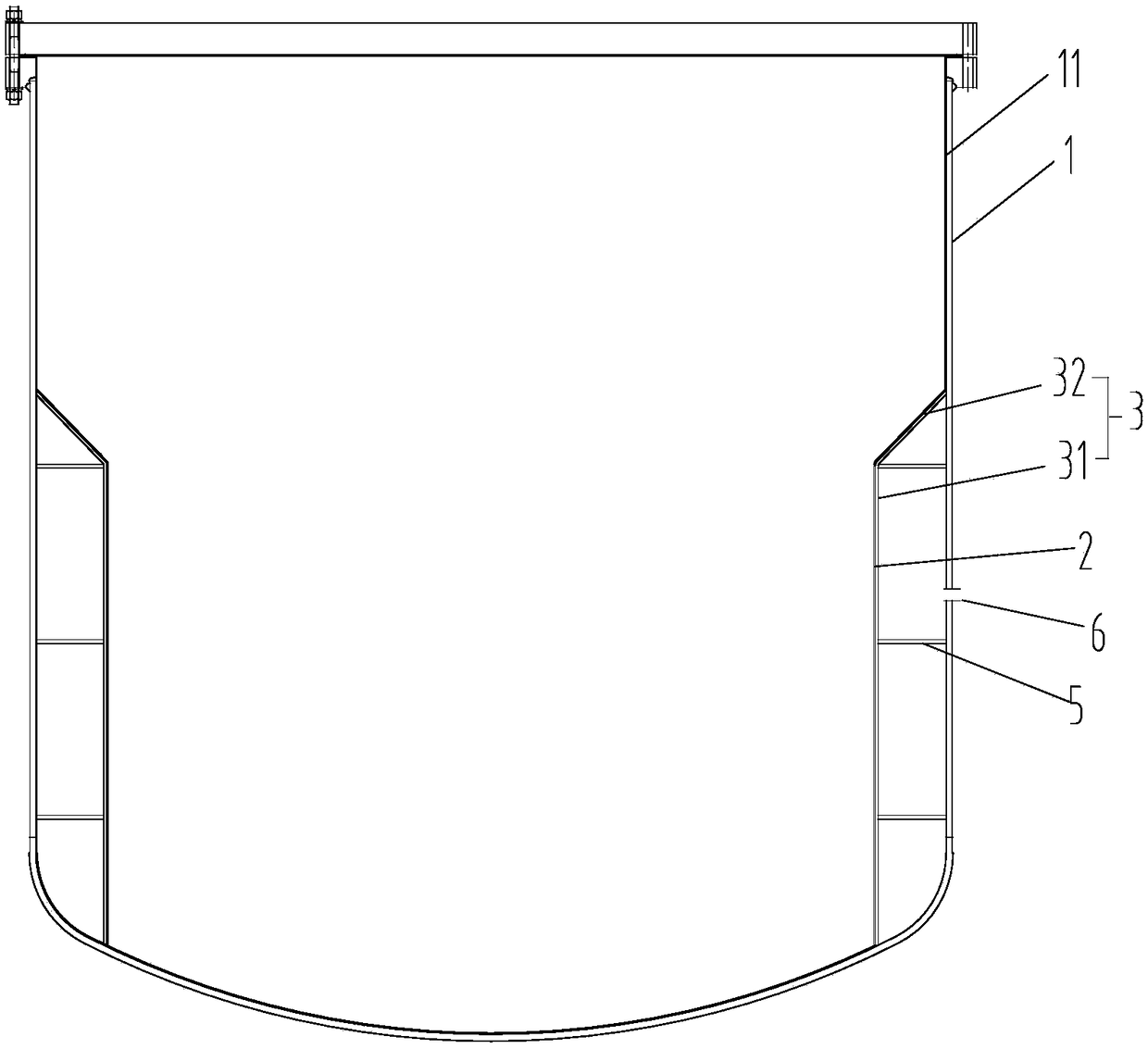 Tetrafluorohydrazine lining reaction kettle