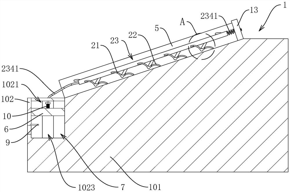 Bank protection structure capable of preventing water and soil loss