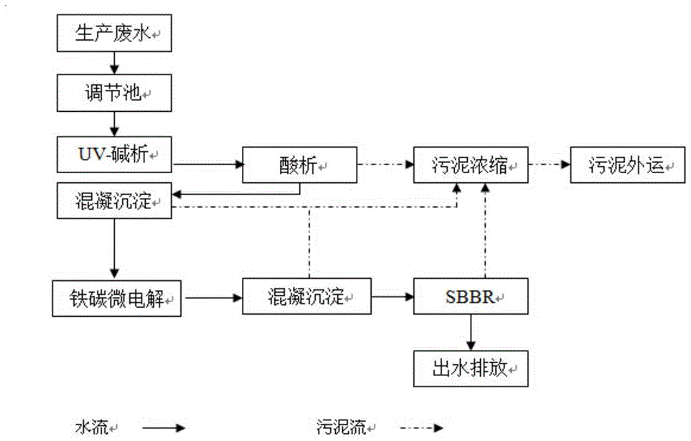 A kind of dithiocyanomethane wastewater treatment method