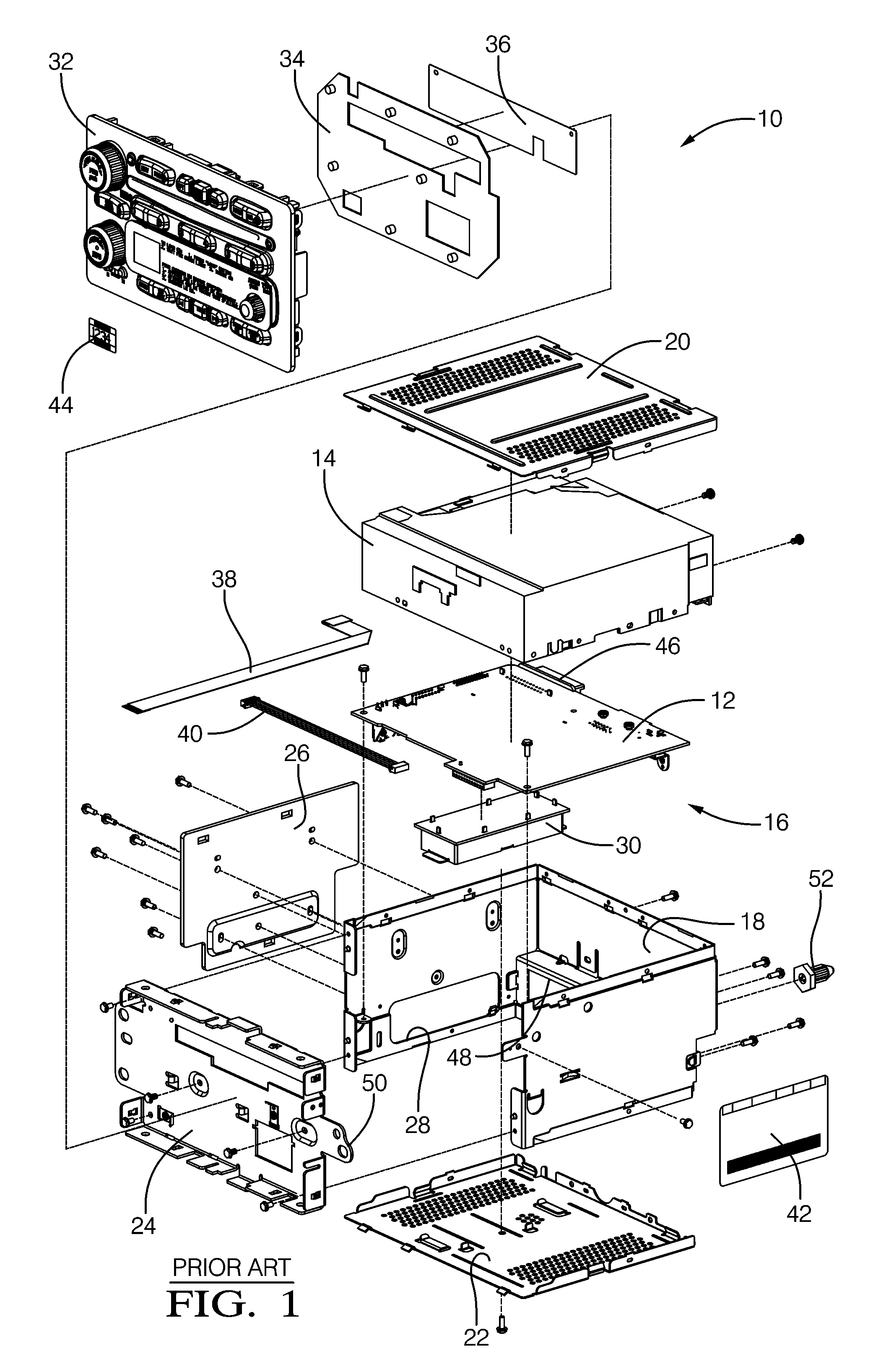 Lightweight audio system for automotive applications and method