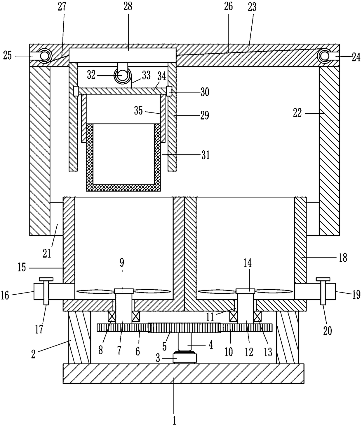 Chemical polishing and soaking machine for copper industry production