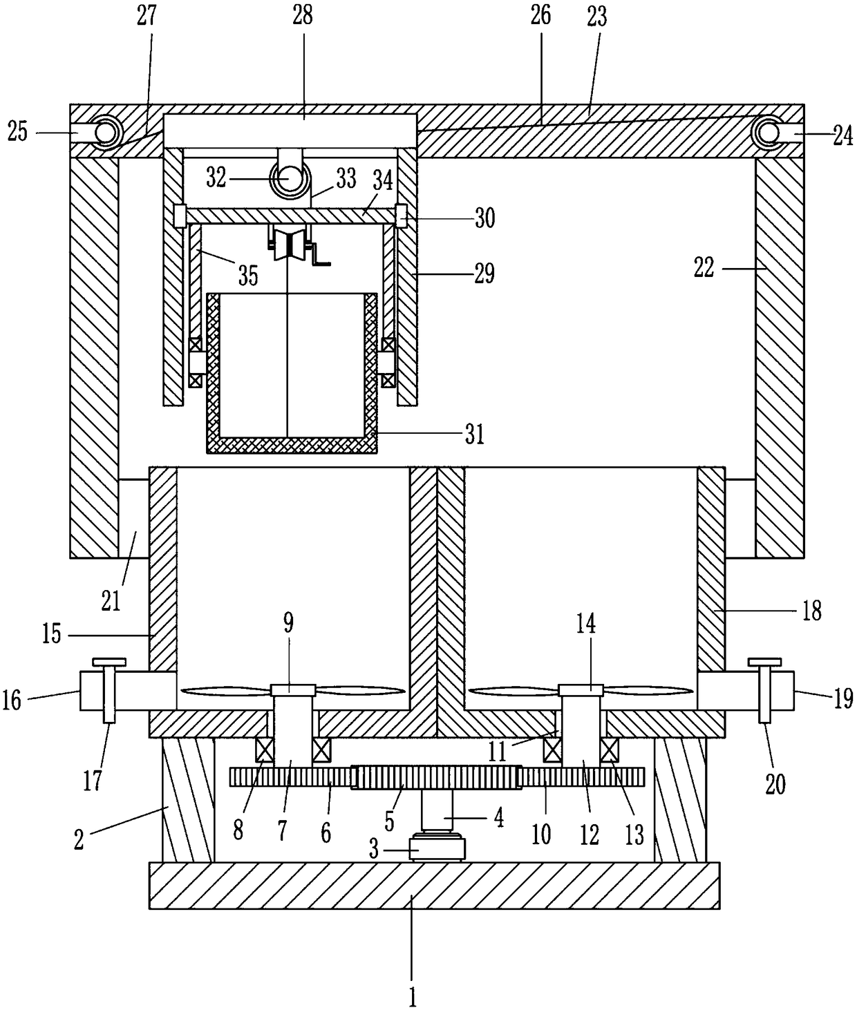 Chemical polishing and soaking machine for copper industry production