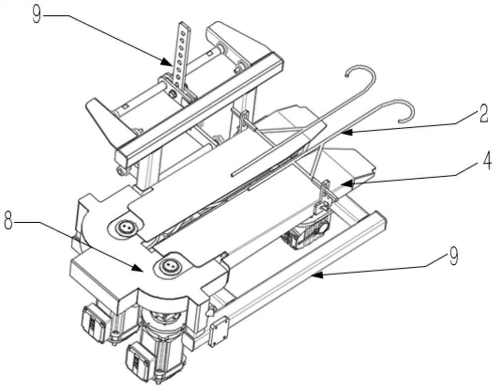 Chicken neck cutting device for assembly line work