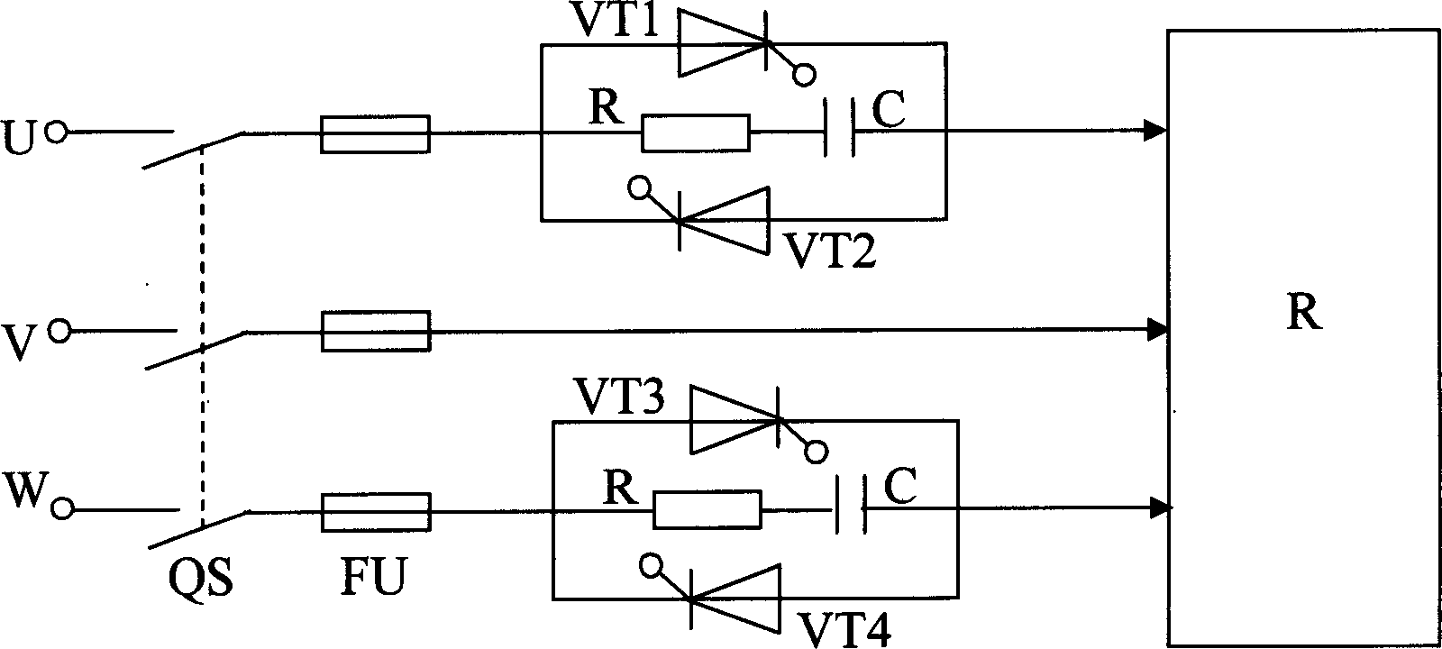 Heating control method for electric carburizing furnace