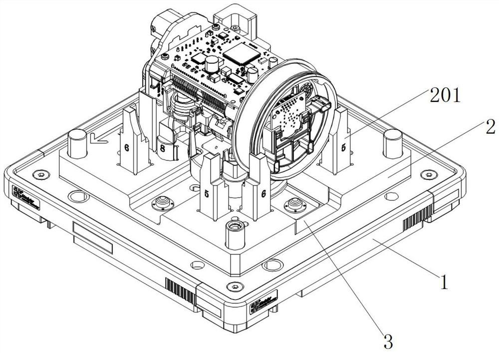 Multidirectional placement bracket for automobile ECU (Electronic Control Unit) controller