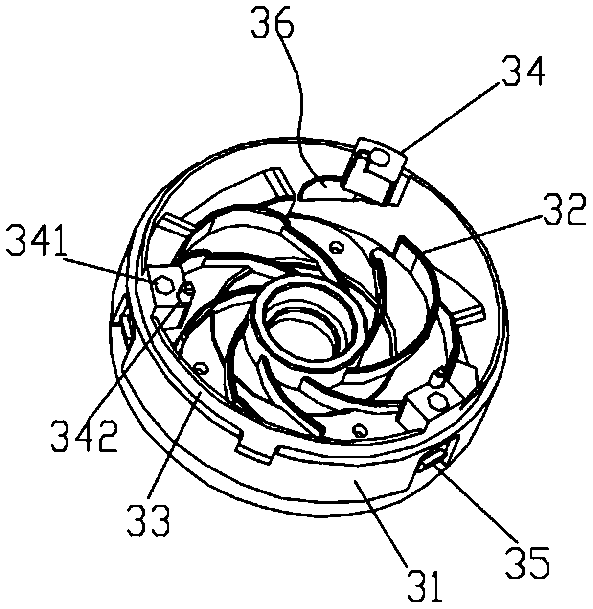 Dust collector motor shell and dust collector motor comprising same