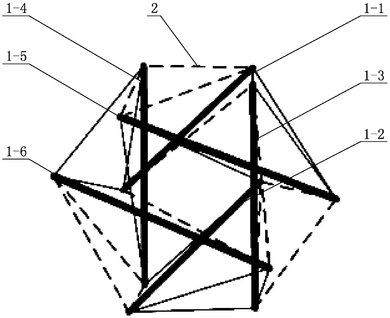 Six-rod stretching and drawing overall robot