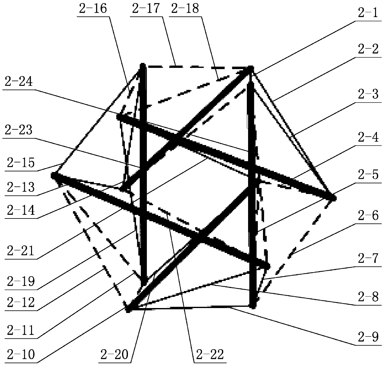 Six-rod stretching and drawing overall robot