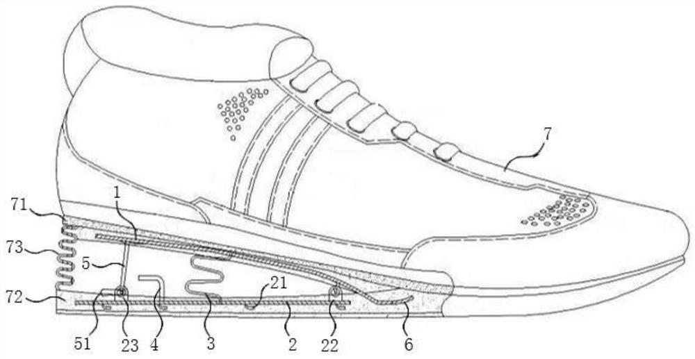 A walking booster buffer