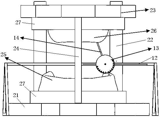 Upper and lower jaw alveolar ridge angle measuring instrument and use method thereof