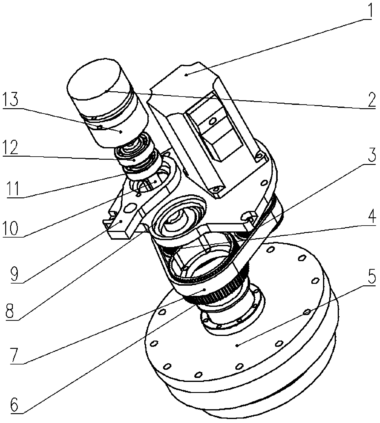 Modularized joint for hollow series-connection mechanical arm