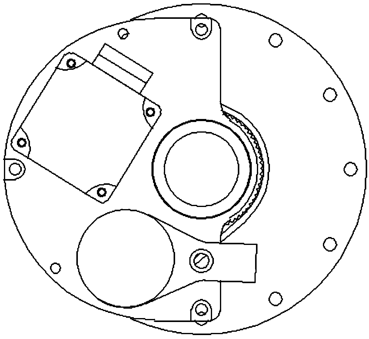 Modularized joint for hollow series-connection mechanical arm