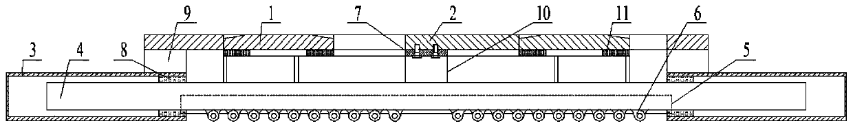 Bolt-free prepressing type large-displacement anti-deflection multidirectional displacement comb plate bridge expansion device