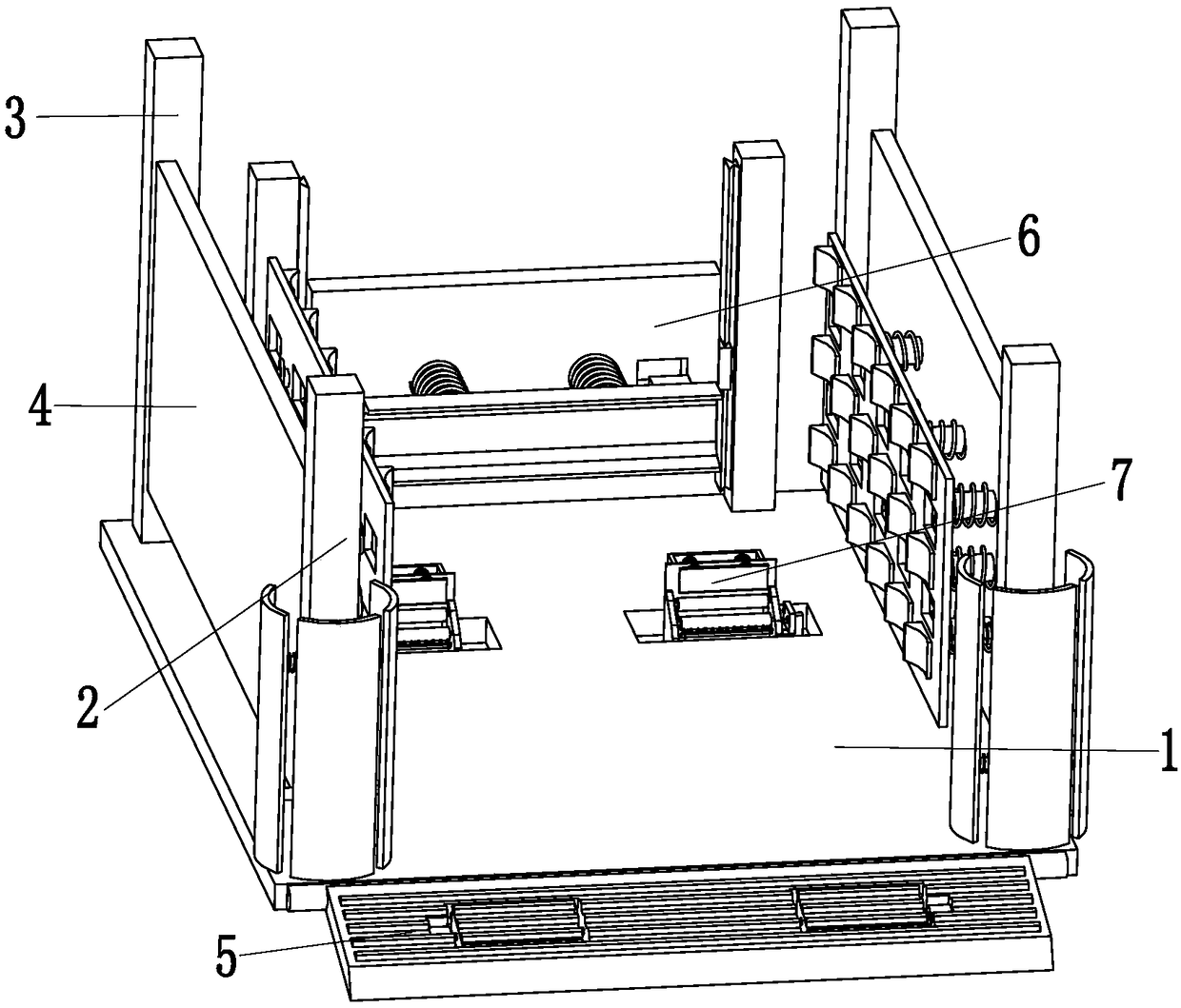 Multiplex protection parking frame