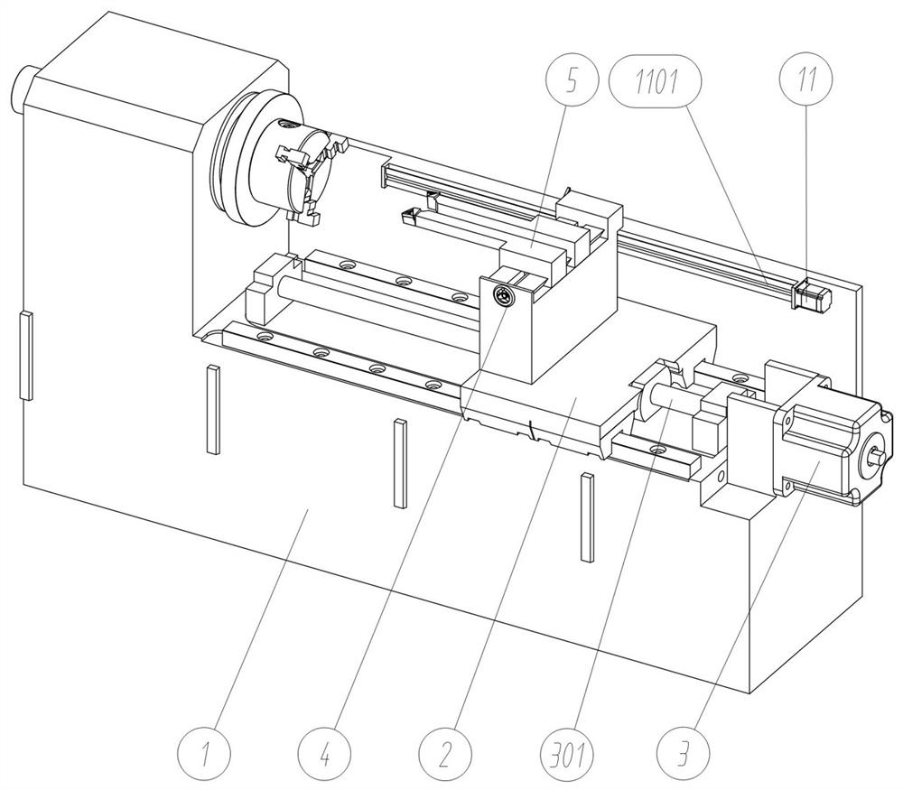 Double-cutter type vibration reduction turning machining device for intelligent production of fitness equipment