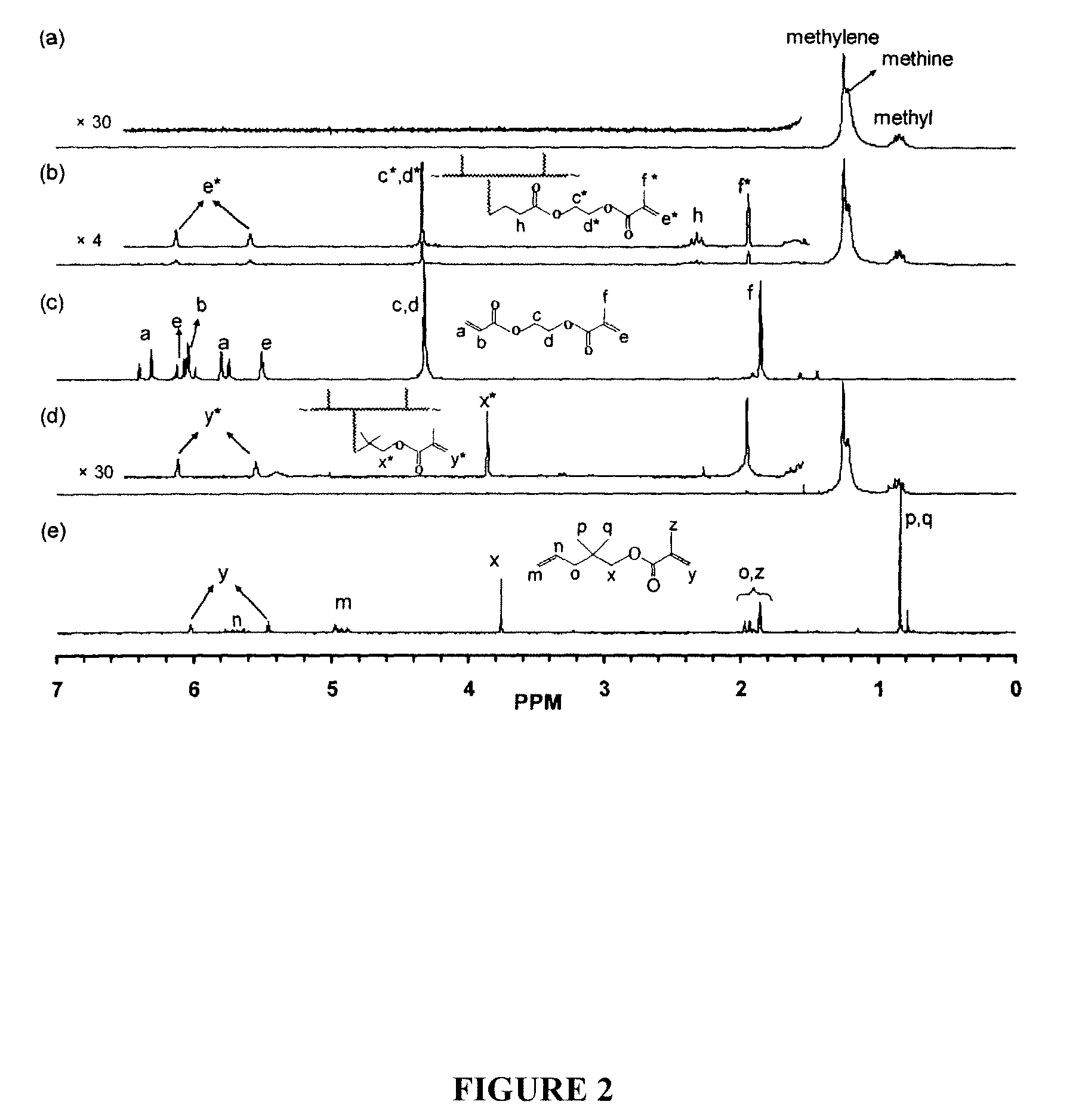 Branched polyolefin polymer tethered with polymerizable methacryloyl groups and process for preparing same