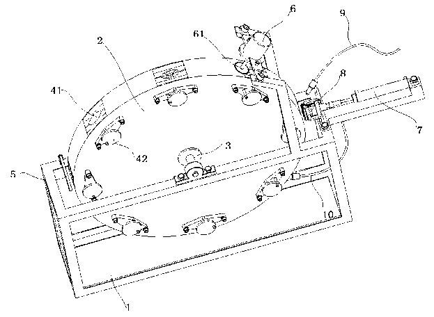 Device for taking scallop by opening scallop shell