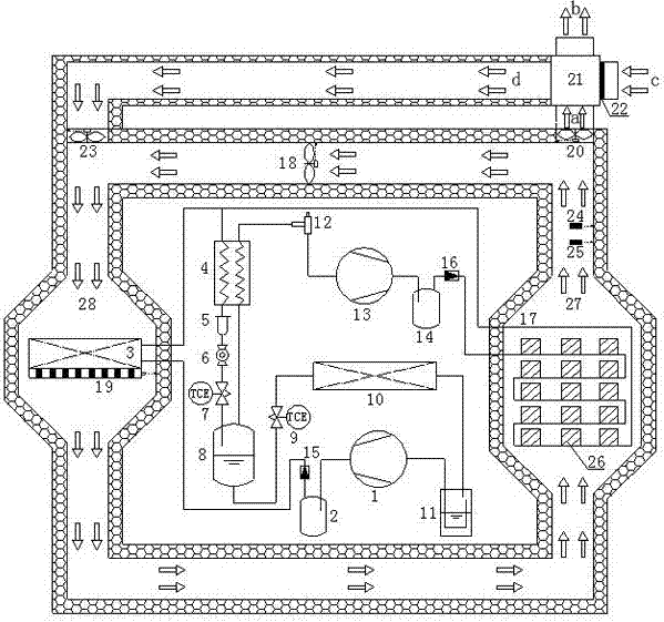 Heat-recovery air-cooling heat pump drying system applicable to large temperature difference