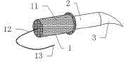 Electric soldering iron device capable of avoiding shielding operation visual field