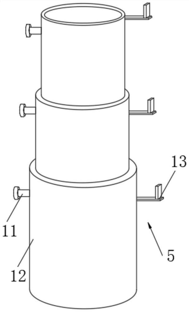 Plant supporting device for ecological tree pool and working method thereof