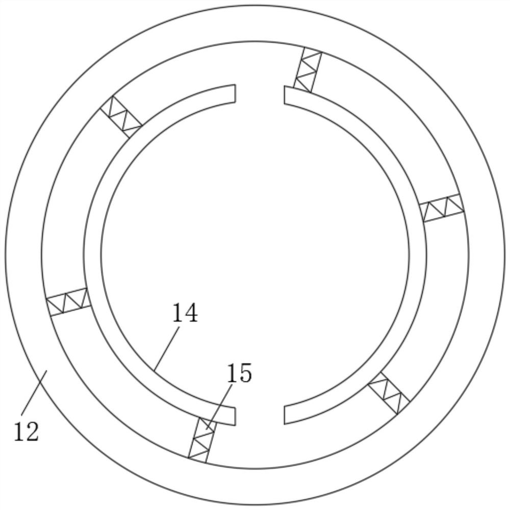 Plant supporting device for ecological tree pool and working method thereof