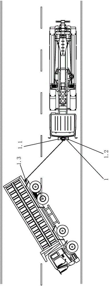 Block removal vehicle for tunnel